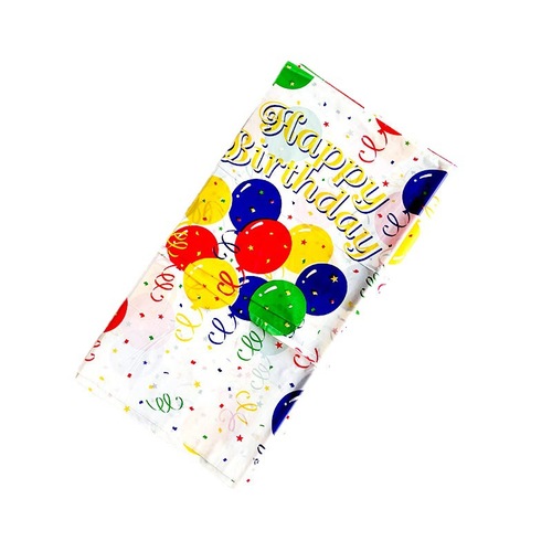 One-time colorful balloons plastic tablecloth 54x108 inches birthday Christmas party tablecloth rectangular tablecloth