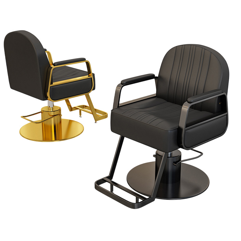 Silla de peluquería silla de peluquería silla de corte de pelo especial silla de elevación giratoria de acero inoxidable silla de belleza silla de peluquería