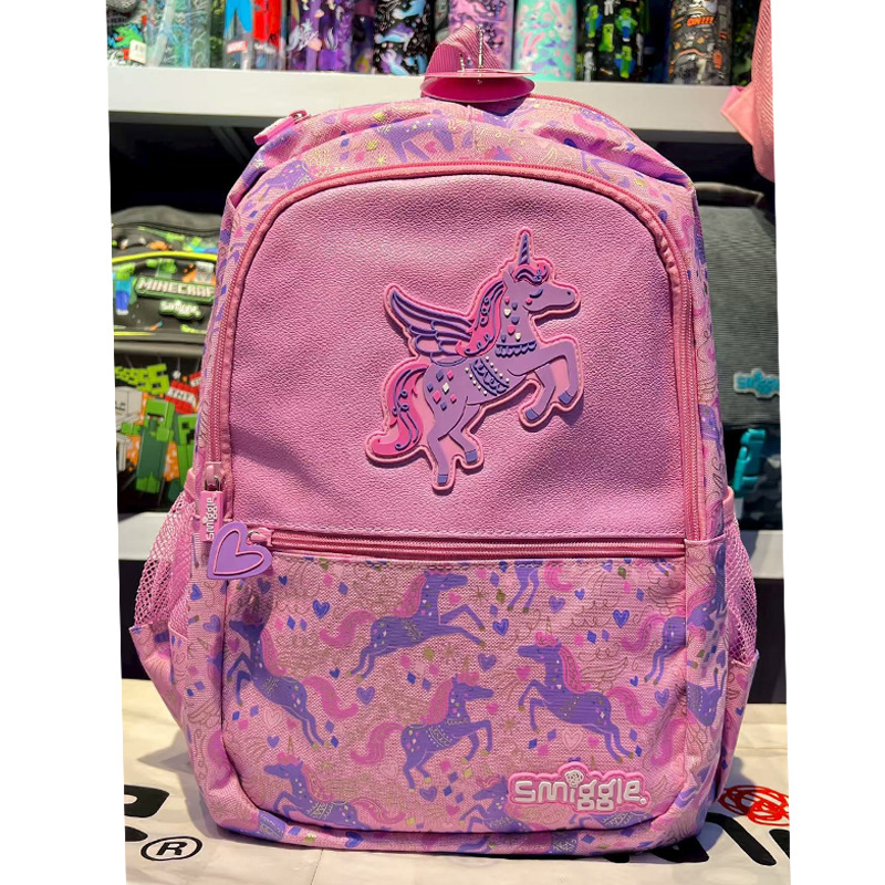 Australia smiggle mochila escolar para estudiantes de primaria y secundaria mochila para niños bolsa de ocio al aire libre mochila de dibujos animados de gran capacidad
