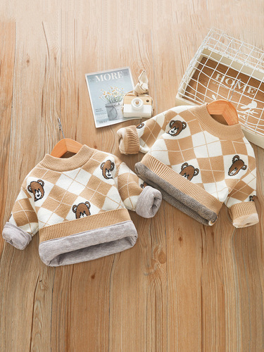 Baby Knitted Sweater 1-8 Years Old Clothing Category A Boys' Jacket Girls' Top Winter Dress Autumn and Winter Children's Sweater