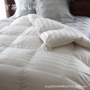 Factory Customized Duvet Core White Goose Down Quilt Core Silk Cotton Thickened Warm Winter Double Drill-proof Quilt Goose Down Quilt