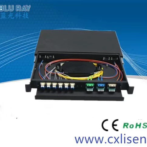 Полностью оборудован стойкой для оптического кабеля с ядром ST24, терминальной коробкой для оптического кабеля, портом FC24, распределительной рамой для оптоволоконной коробки, прямые продажи с фабрики