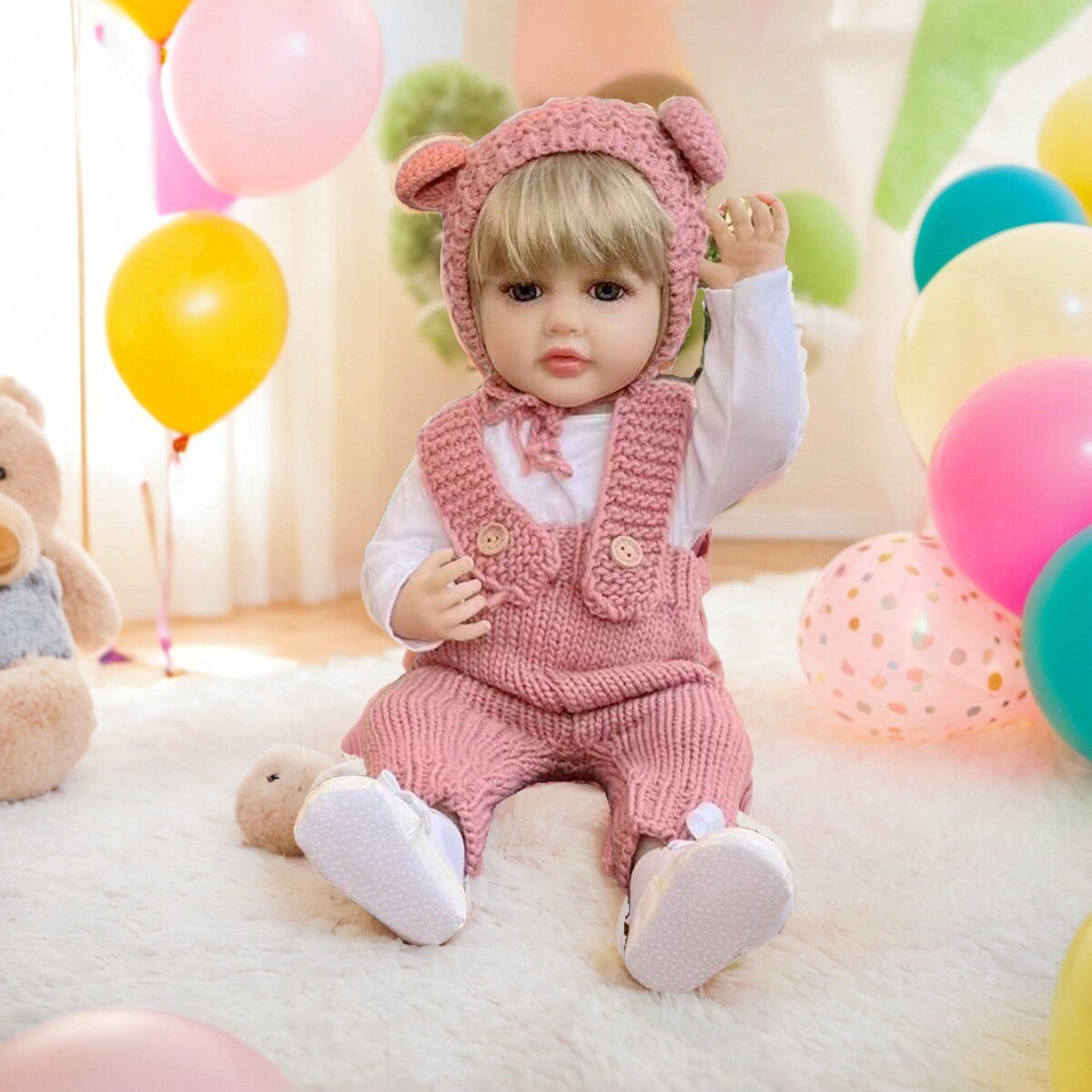 55CM 공주 풀 접착제 시뮬레이션  인형 접착제 몸 다시 태어난 인형 중생 인형 국경 간 대외 무역