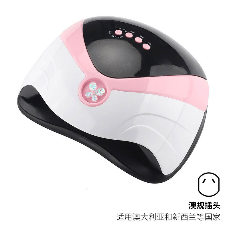 Lámpara de uñas de alta potencia de 168W, lámpara de curado UV con doble fuente de luz, máquina de fototerapia inteligente para salón de uñas, transfronteriza
