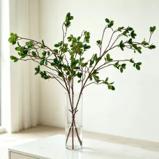 米兰叶仿真绿植造景装饰仿真植物仿真叶榕树枝造景榕树豆瓣树叶子