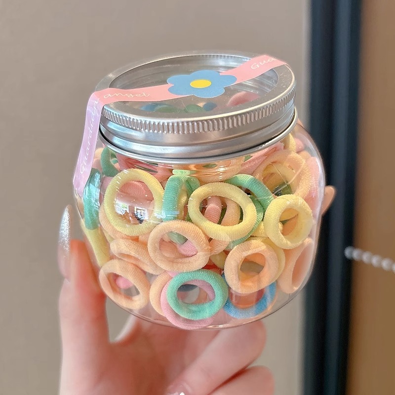 儿童不伤发毛巾圈小女孩拇指橡皮筋女扎头发圈高弹力宝宝头绳发饰|undefined