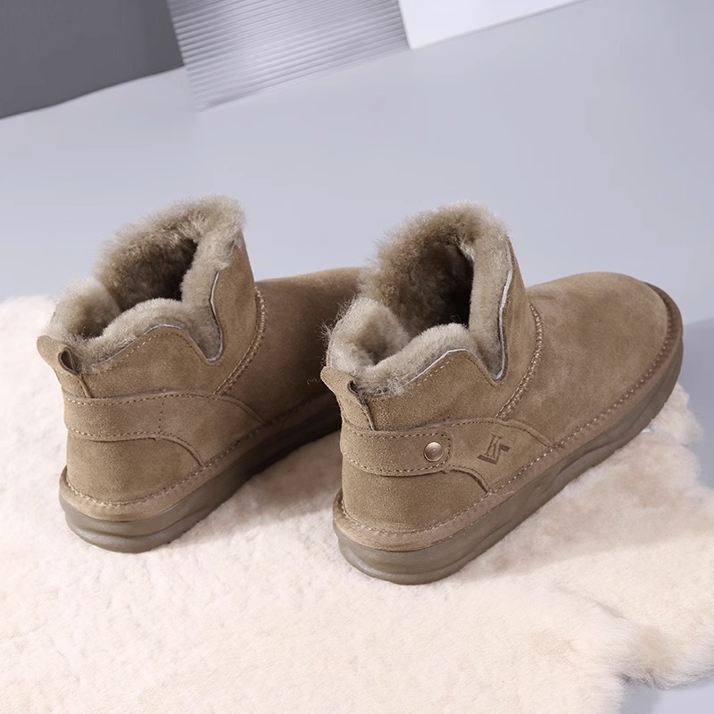 2023 Winter New Network Red Dicke Sohle Hoher Komfort Lässige Kurzarm-Martin-Stiefel mit Plüsch und warmer Isolierung_voghion.com