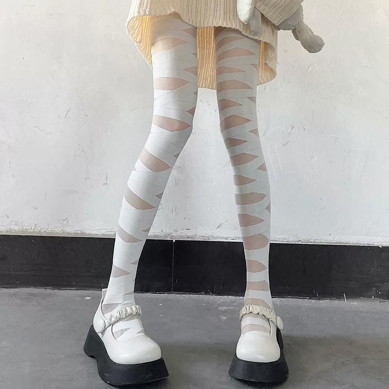 Красивый пояс, тонкие колготки для коленей, эластичный бинт, стиль Lolita, 2 карата