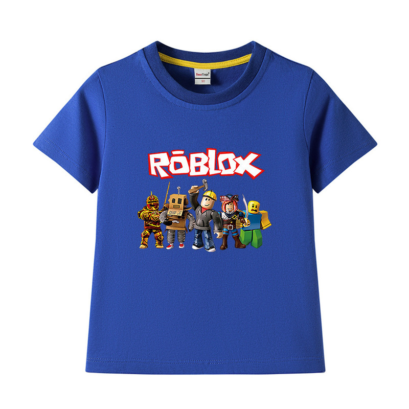 ROBLOX Boys T-shirt Short-sleeved Cotton Summer 2023 New Casual Children's Summer Half-sleeved T-shirt ROBLOX Boys T-shirt Short-sleeved Cotton Summer 2023 New Casual Children's Summer Half-sleeved T-shirt