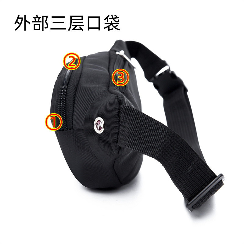 Bolso de tendencia coreano para mujeres bolso de cintura casual versátil, bolso de pecho de viaje casual multicapa de gran capacidad. image 4
