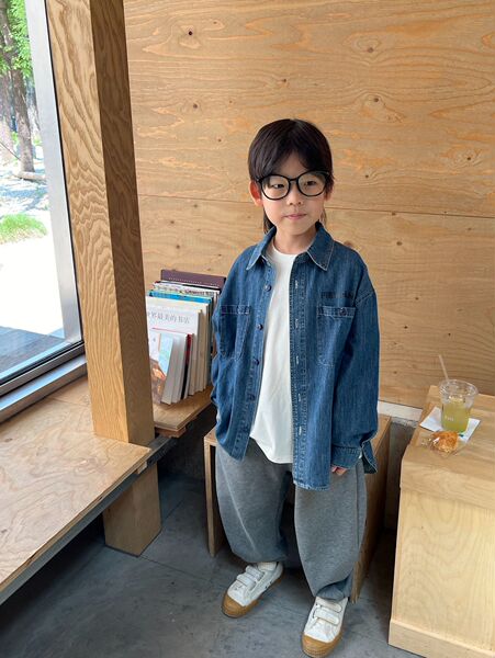 Autumn children's fashionable trend retro shirt for men and women