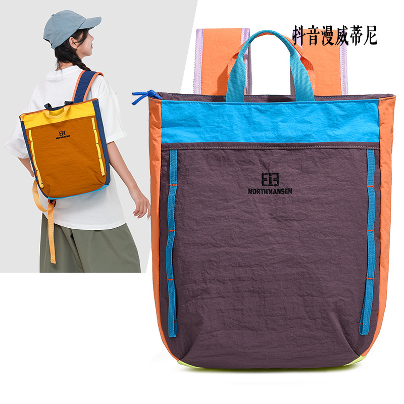 Mochila de color contraste al aire libre de montaña de marvel tinny nuevo otoño de gran capacidad de montaña bolsa de bicicleta