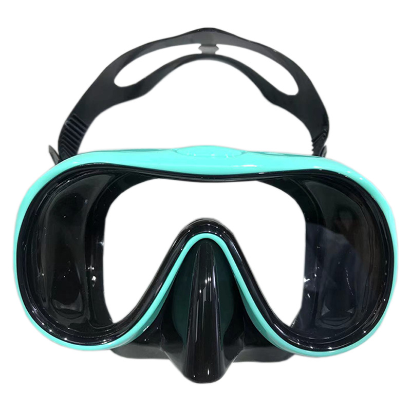 New diving goggles large frame HD adult snorkeling mirror tempered glass liquid silicone mask diving equipment