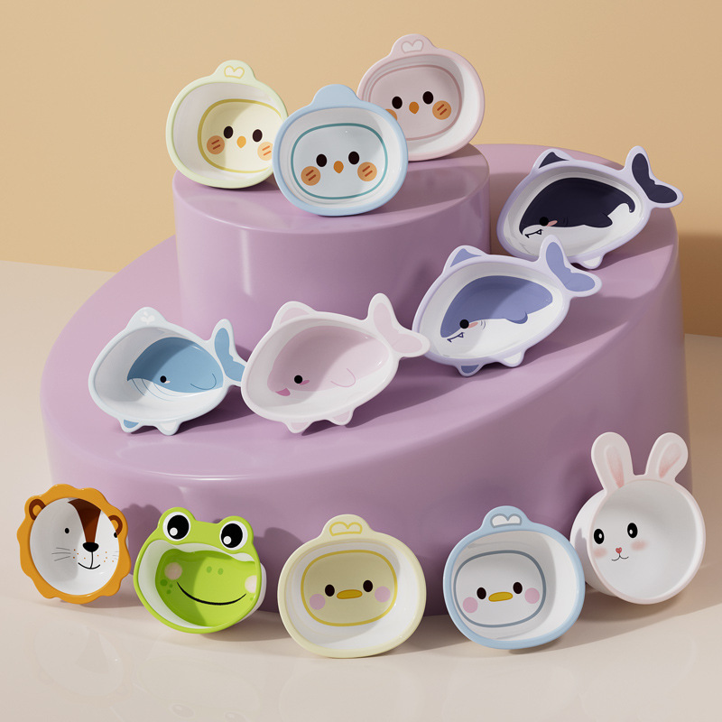 Hill creative children's rice bowl complementary food bowl noodle bowl soup bowl fresh ins high-looking handle bowl household fruit bowl