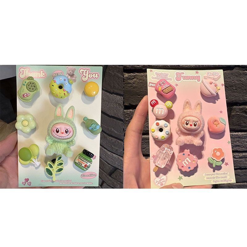 2025 Trending "Labubu" Clogs Accessory Shoe Charms 3D Plush Shoe Buckle Cute Universal for Children Girls