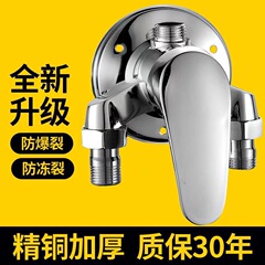 全銅明装冷熱蛇口シャワーセット太陽光電気温水器明管混水弁スイッチ