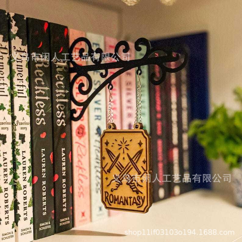 跨境新品OFF-Book Nook Tavern金属图书类型分隔器书签分隔标识架|undefined