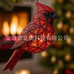 Handmade Geometric Cardinal Hanging Lantern 几何红衣主教吊灯