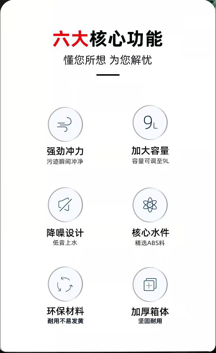 We produce and wholesale thickened high-flushing force toilet water tanks, wall-mounted tanks, household bathroom squat toilets, and toilet flushing water tanks undefined