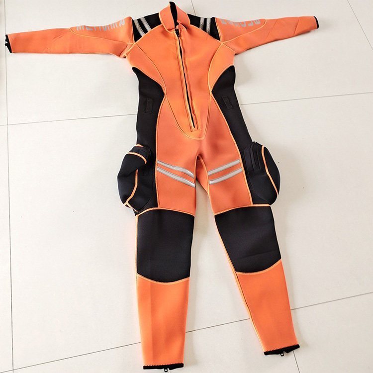 湿式救援服氯丁橡胶保暖连体消防抗洪救灾服连体式水域救援服