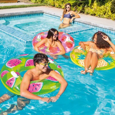 INTEX различные модели надувных кольцев для плавания, водные бассейны, надувные плавающие кольца для детей и взрослых на открытом воздухе, трансграничные уличные игрушки.