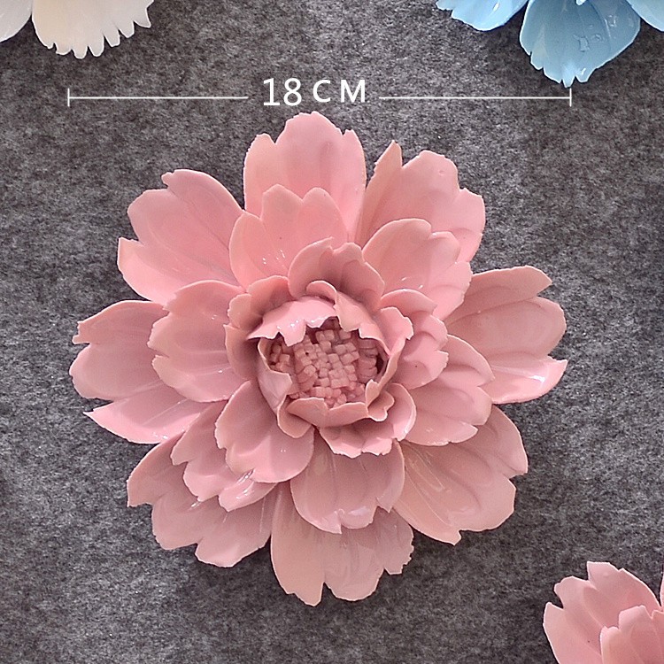 Decoración de Pared de Flores en Cerámica Tridimensional para Sala de Estar y Dormitorio image 22