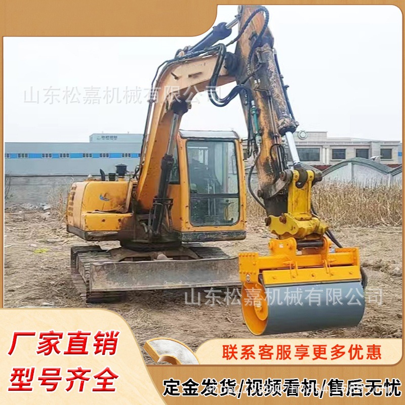 Construcción de tuberías vibración compactación tipo rodillo de orugas zanja pendiente refuerzo compactor de tambor hidráulico compactor