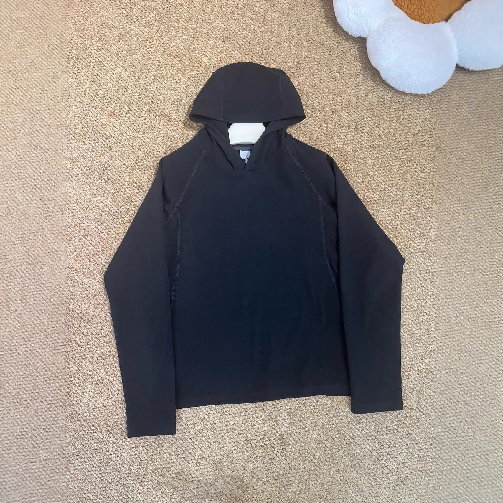 25新款秋女士户外舒适磨毛连帽长袖T恤连帽休闲上衣卫衣