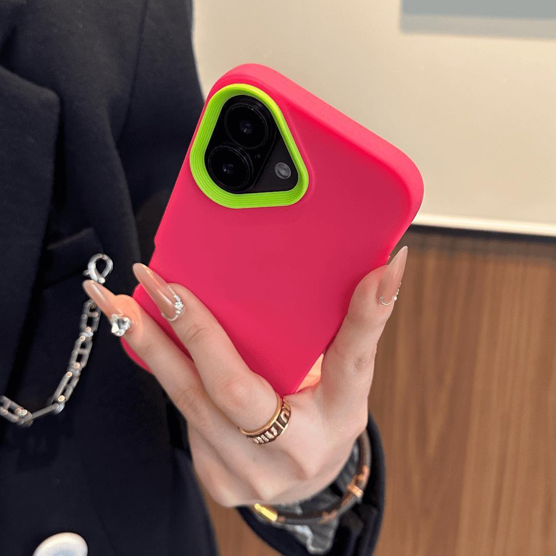 Rosa rojo-verde marco de lente-tres en uno wt