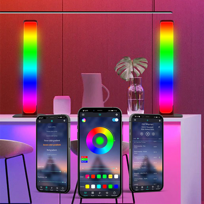 Luz ambiental LED Bluetooth de colores para escritorio, 40 cm, luz de fondo para computadora, luz de música para juegos electrónicos, éxito de ventas transfronterizo