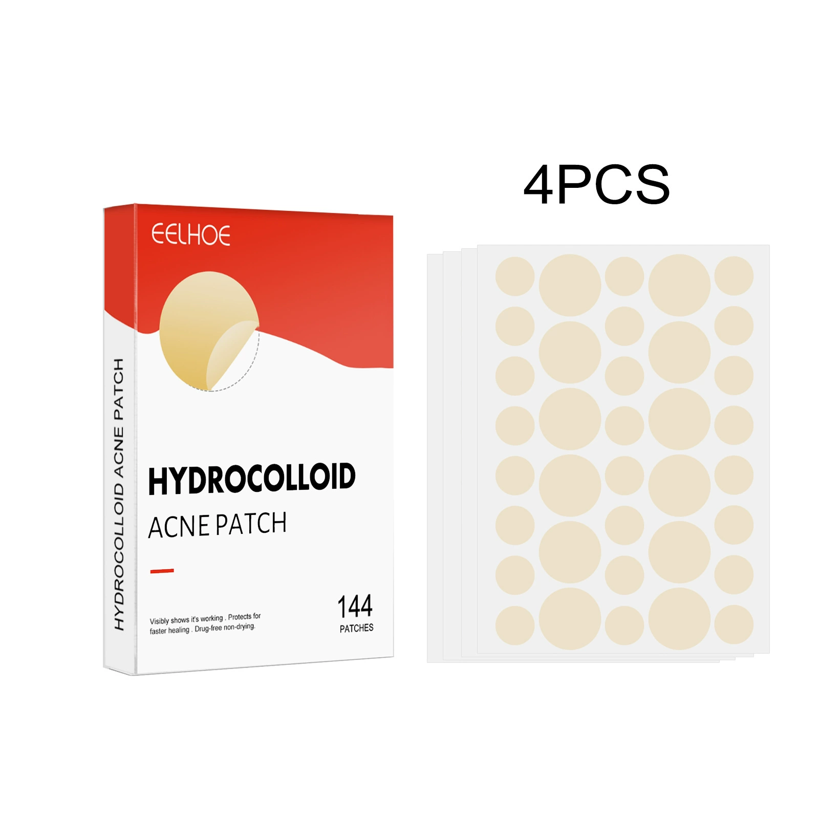 Пластырь против акне EELHOE невидимые водонепроницаемые дышащие медицинские наклейки для лица от черных пятен