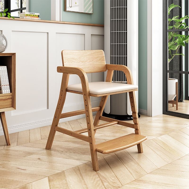 Carefully Selected Japanese Yamatoya Kidsren's Solid Wood Learning Chair Writing Chair Student Adjustable Back Chair Baby Dining Chair