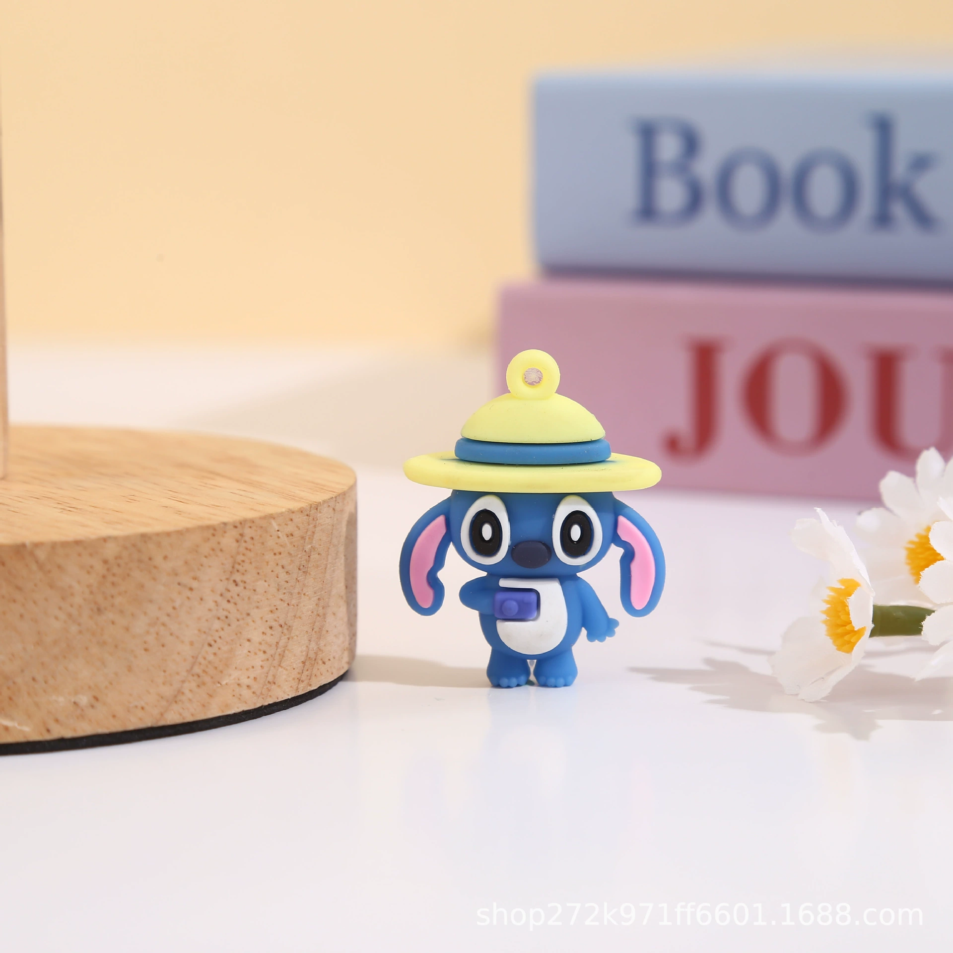 Брелок-подвеска Stitch, мягкий PVC, слепой бокс, отверстие для кольца