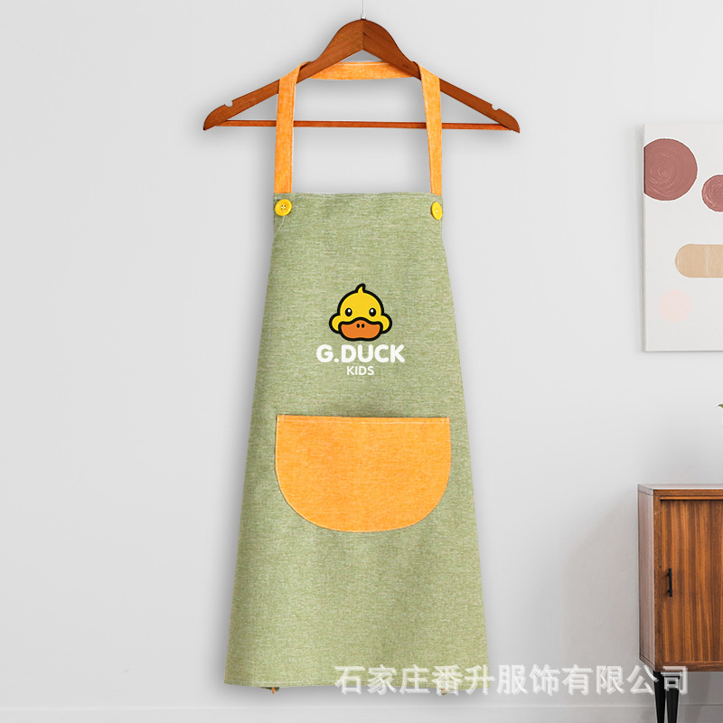 교수형 목 양이온 노란색 오리 편지 녹색