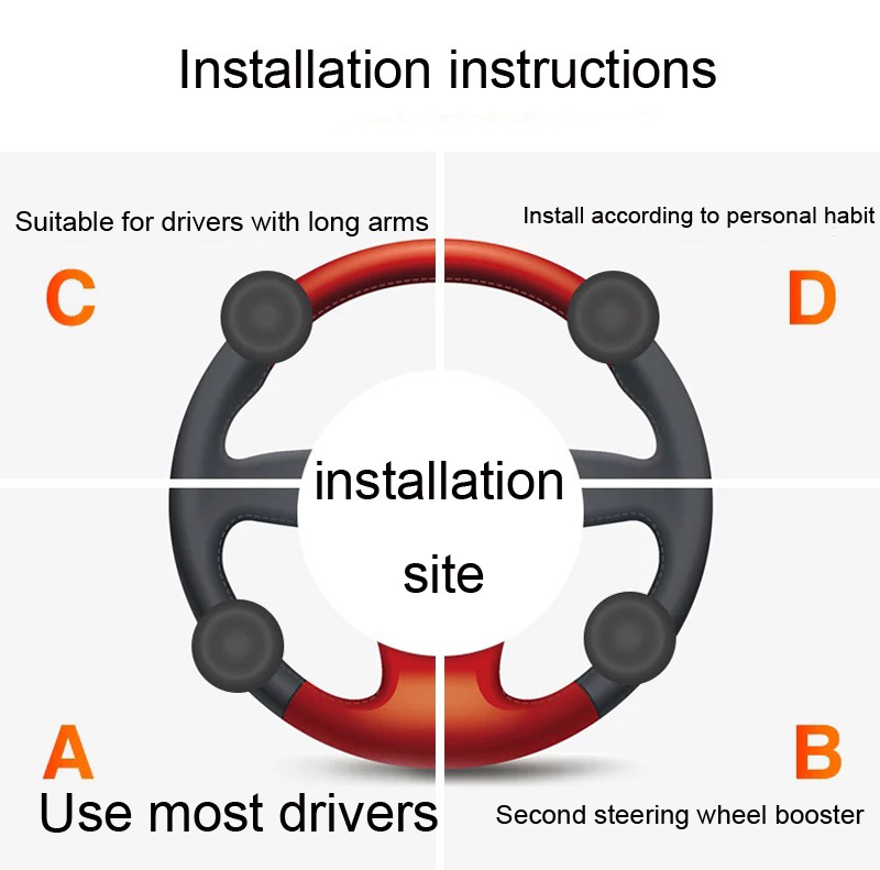 Car Steering Wheel, Car Power Steering Ball, Car Power Assist Device, Labor-Saving Auxiliary Steering Wheel, Car Accessories, Manufacturer Wholesale