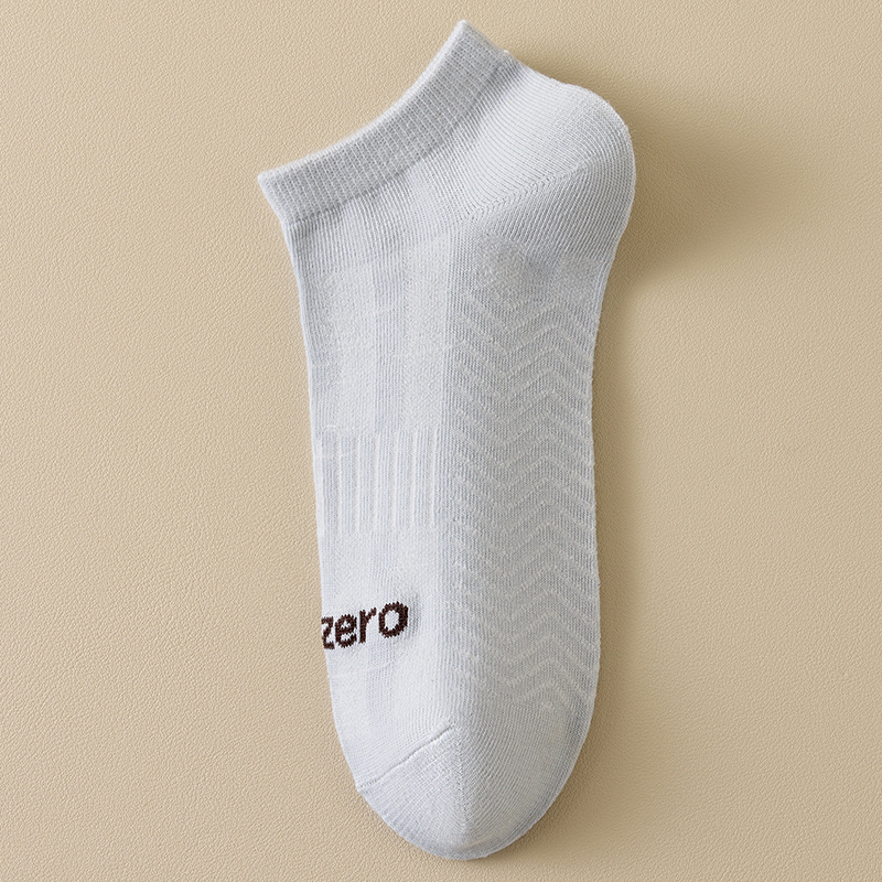 Calcetines deportivos de color sólido calcetines corto de verano y otoño para correr calcetines de salto de cuerda no caigan tacones de bádminton transpirables calcetines de barco hombre