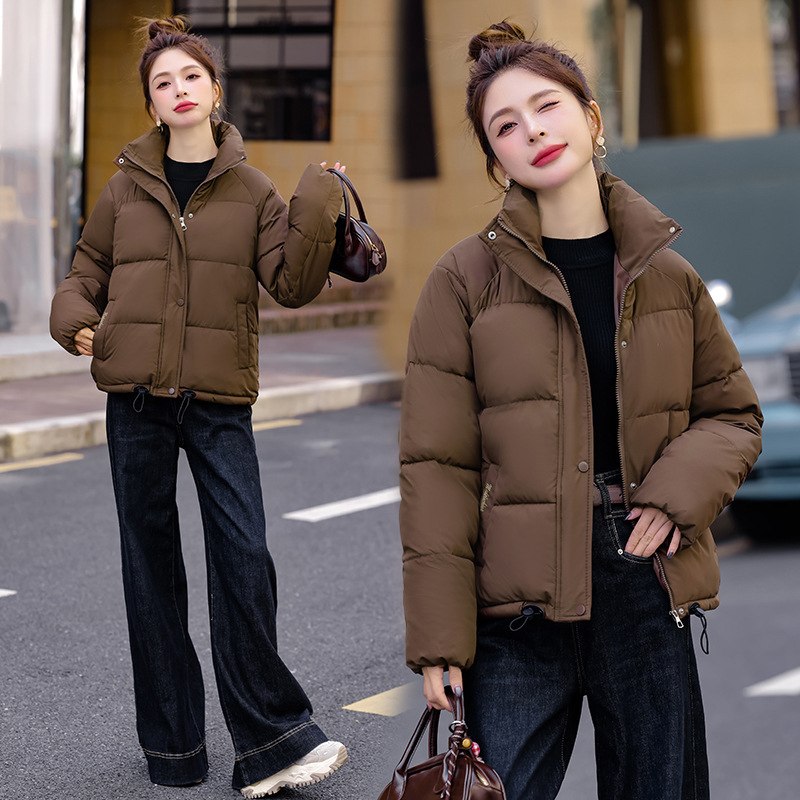 新しいゆったりとした大きいサイズの綿の服、女性の冬の綿のジャケット、女性のトレンディなイン冬のコート、女性の厚い綿の服、女性のショートスタイル|undefined