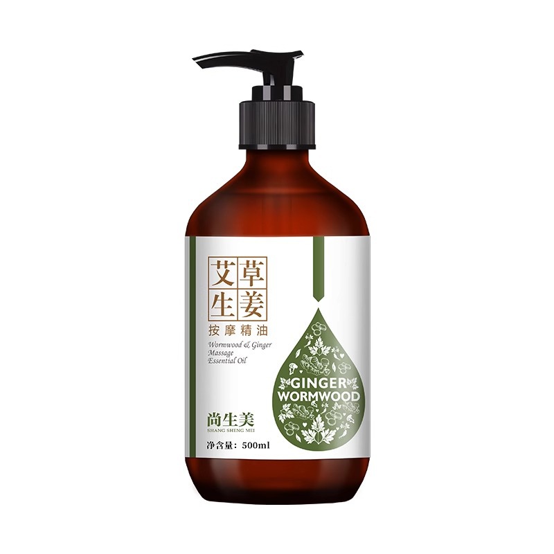 Massager with bitter wormwood with ginger full body, massage oil 5