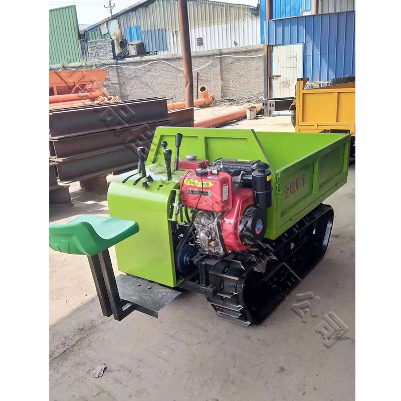 柴油建筑工地土方运料车 橡胶履带水田装运车 农业山地履带运输车