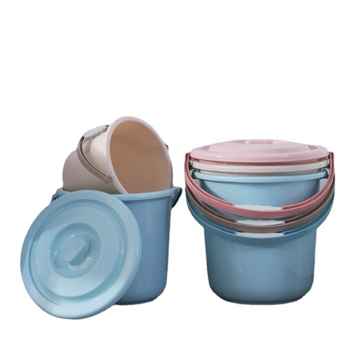 Plastic bucket household portable multi-functional thickened water storage bucket round bucket dormitory laundry bucket student bucket