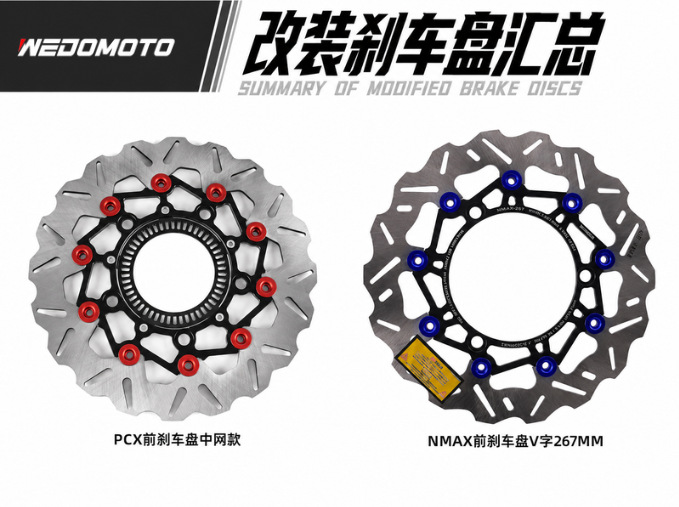 Suitable for Honda Forza350/Adv350 Motorcycle Accessories Front Wheel Modification 300mm Brake Disc Round Brake Disc