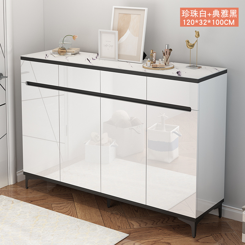 흰색 대리석 패턴 우아한 검은 색 "4 개의 연기" 120x32x100cm