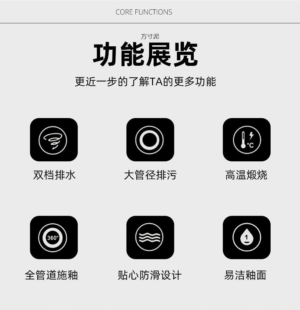 High-flush toilet, squat toilet, ceramic squat toilet, household water tank set, squat toilet, squat toilet bowl, anti-odor toilet factory details Picture