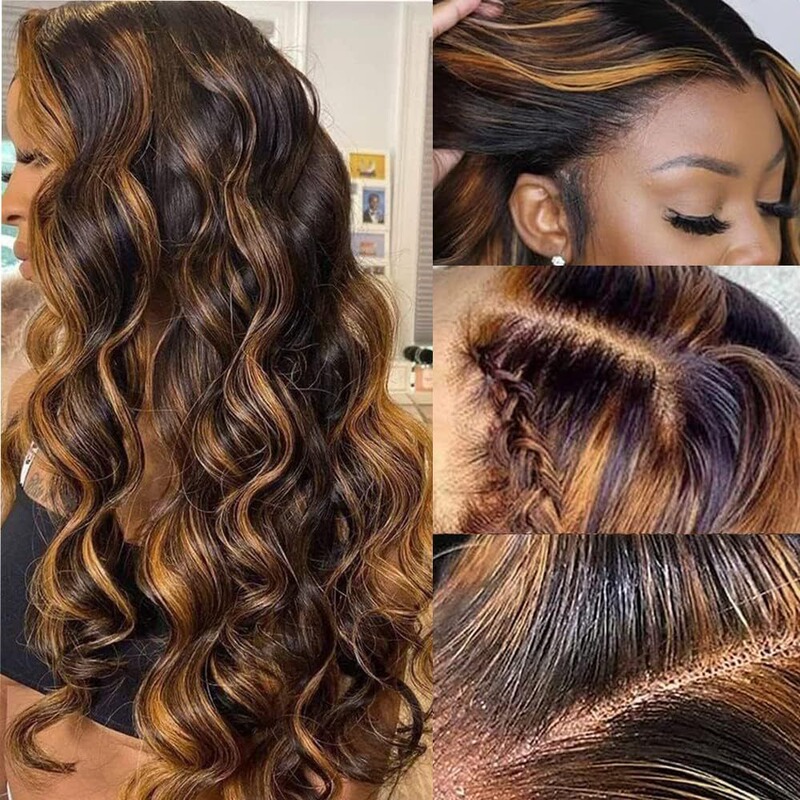 European and American Popular Wigs for Women, Piano Color, Medium Parted Long Curly Hair, Big Waves, Synthetic Wigs, Hot-Selling Hair Sets, Wholesale