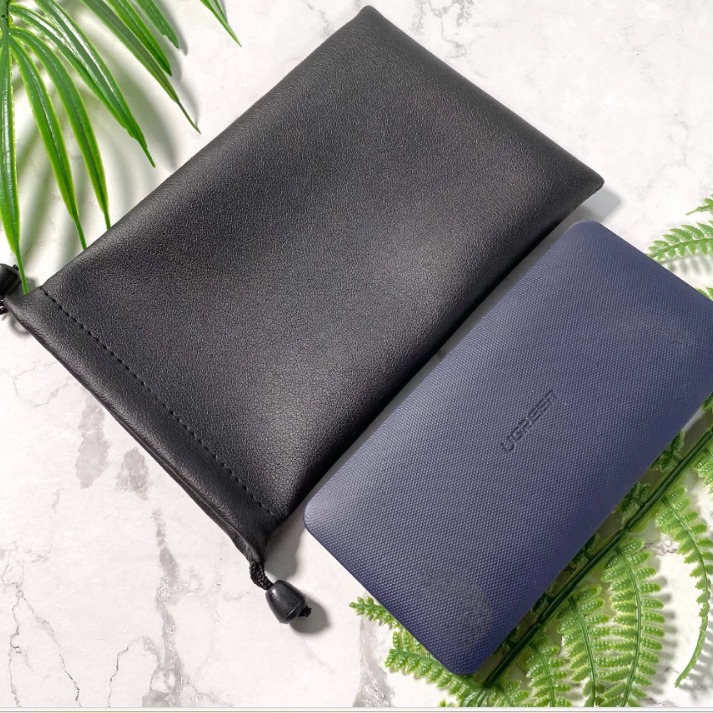 PU皮质数码产品收纳袋蓝牙耳机防水储物袋移动电源手机加厚保护套