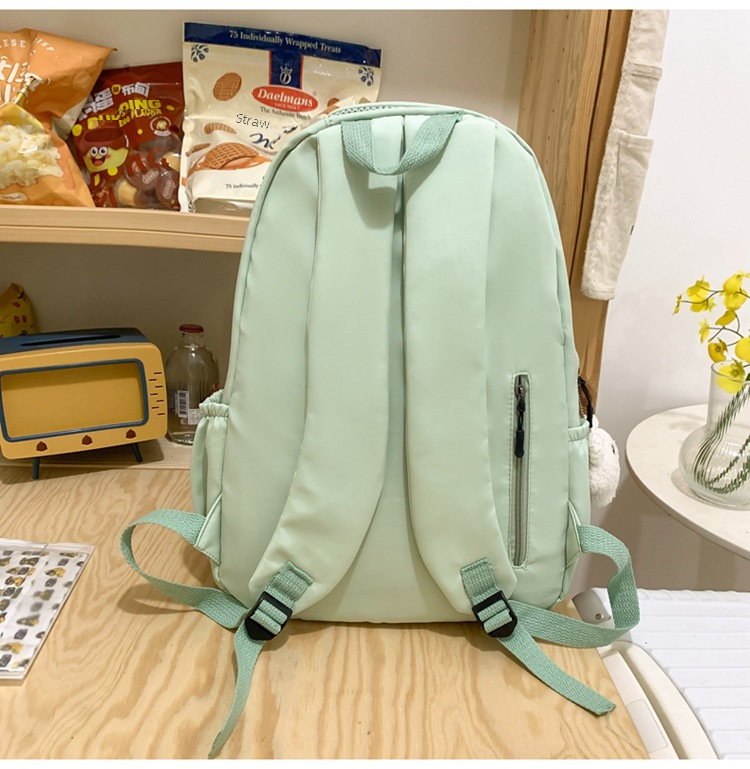 Schoolbag Women's Small Fresh Large Capacity Backpack for Primary and Secondary School Students Travel Durable Fashion All-match Backpack