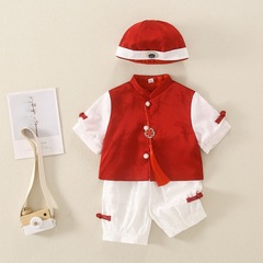 Baby one year old, Tang suit for the first birthday, 100 days old, 100 years old, newborn, full moon suit, children's summer clothes, Chinese style Hanfu 