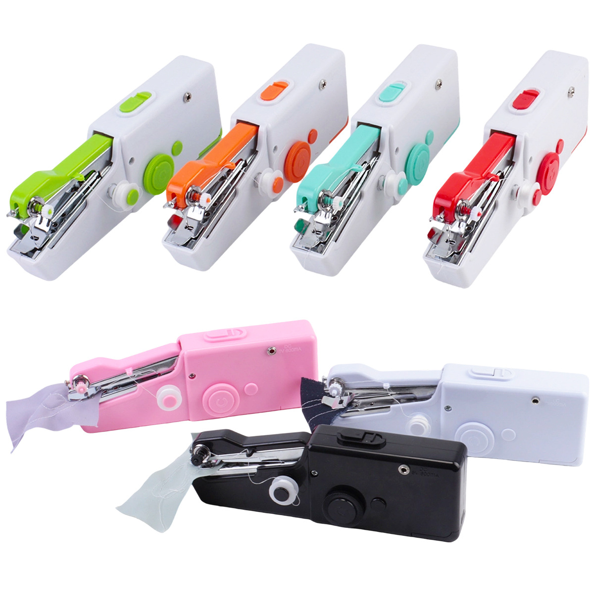 Máquina de coser eléctrica doméstica portátil USB conectable máquina de coser mini máquina de coser portátil pequeña