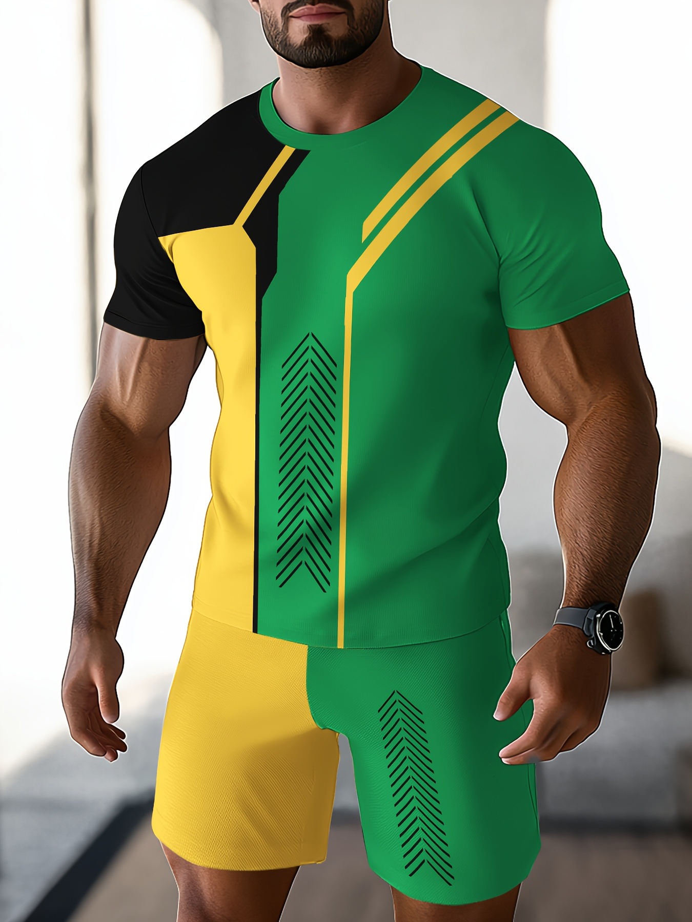 Comercio exterior europeo y americano nuevo estilo 2025 nueva tendencia de la moda de alta calidad camiseta de manga corta pantalones cortos traje ME2 MA1