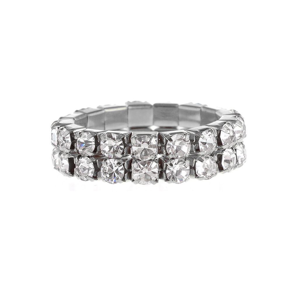Luxury Five-row Diamond Elastic Ring For Men Designer Style_voghion.com